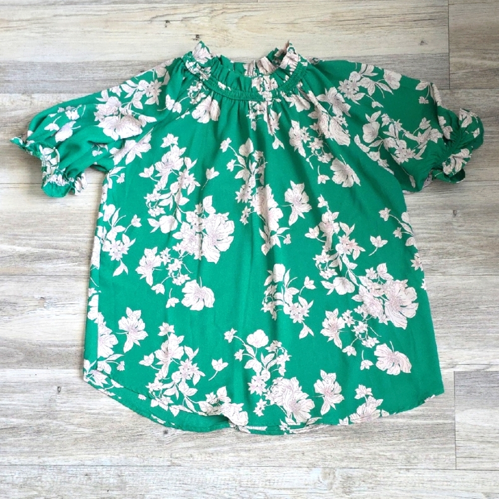 Sienna Sky Green Floral Blouse